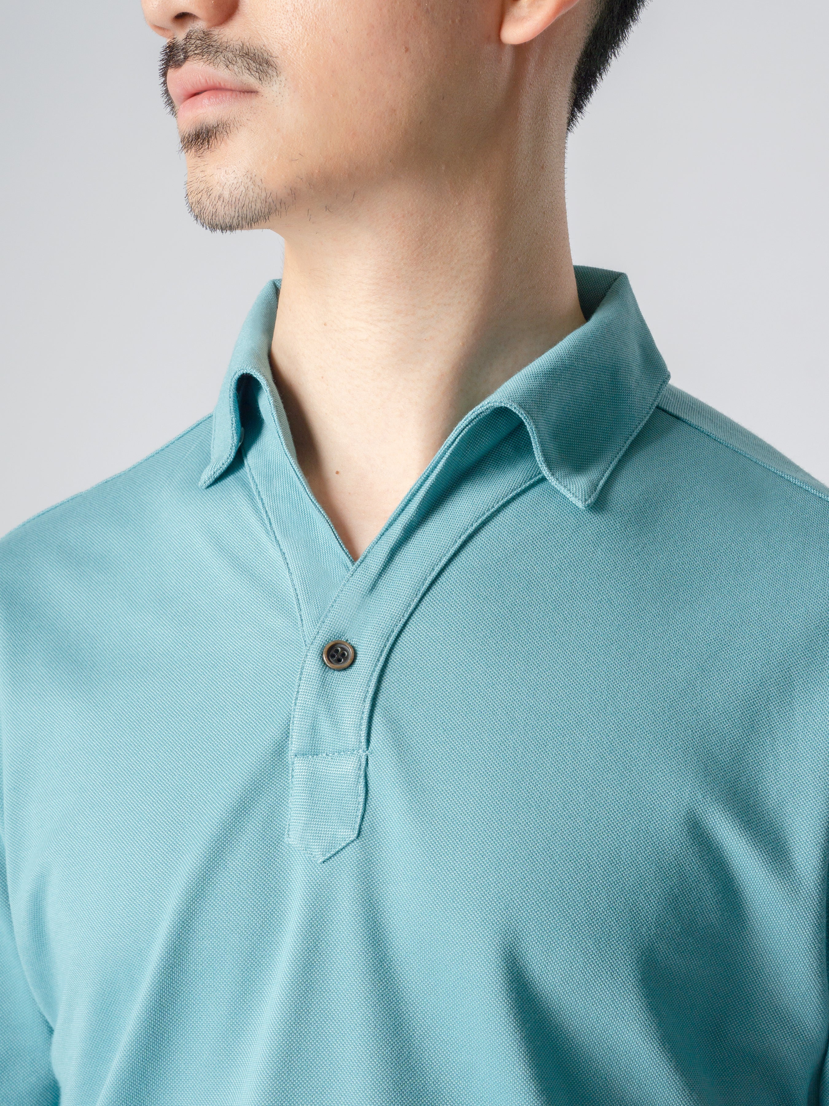 Ezio Polo Shirt - Turquoise Collar