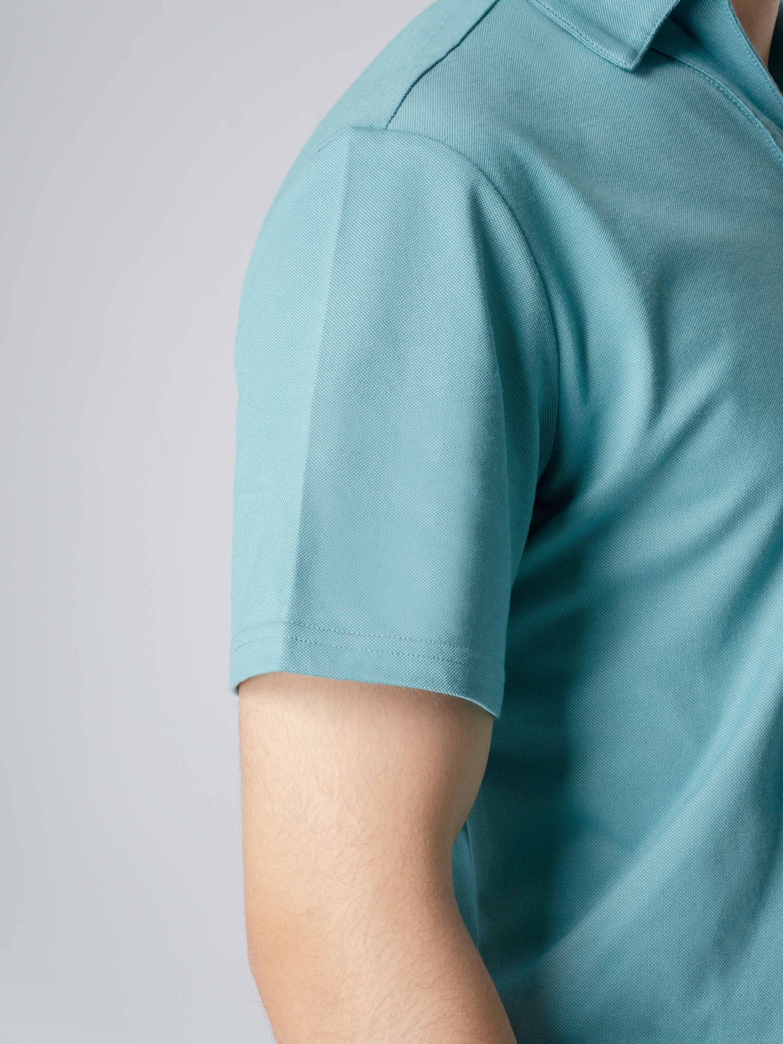 Ezio Polo Shirt - Turquoise Collar