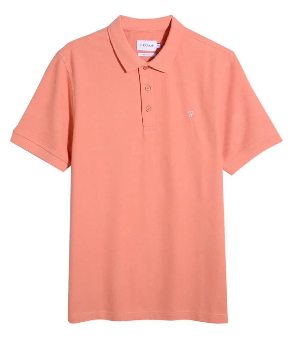 Farah Canyon Red Cove Pique Polo Shirt