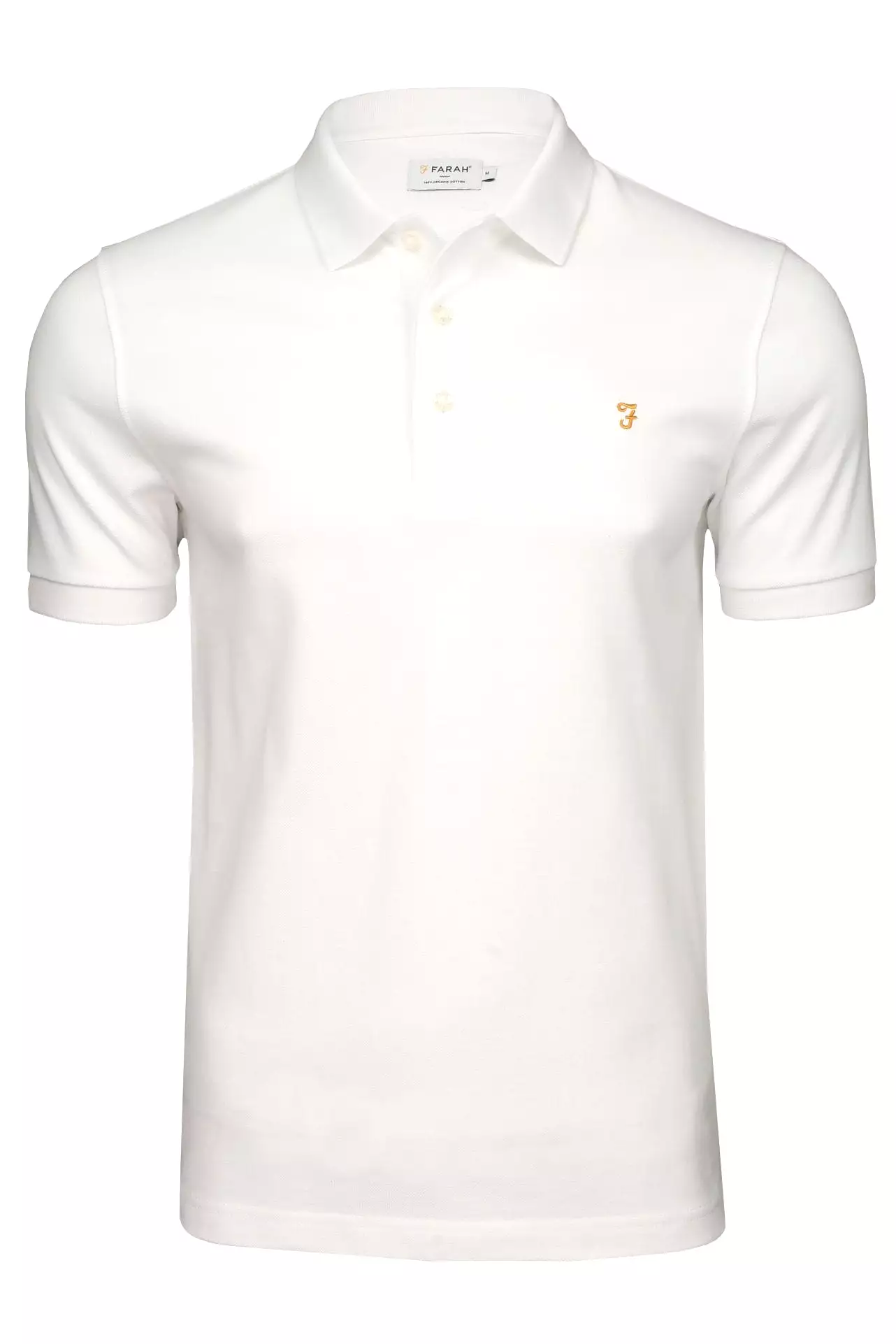 Farah Men's Pique Polo T-Shirt - Short Sleeved, Blanes model