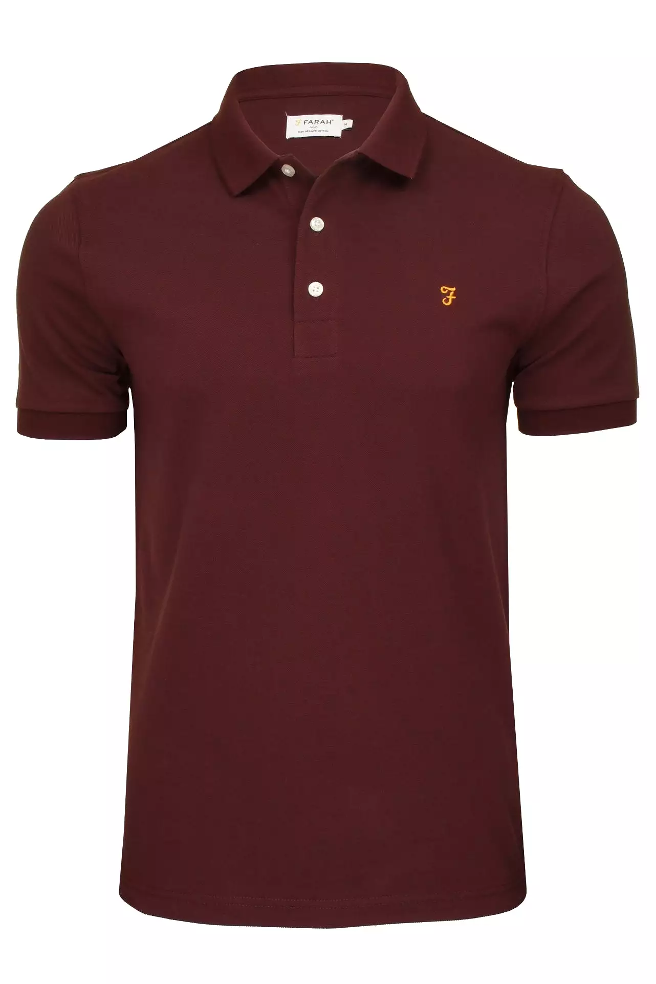 Farah Men's Pique Polo T-Shirt - Short Sleeved, Blanes model