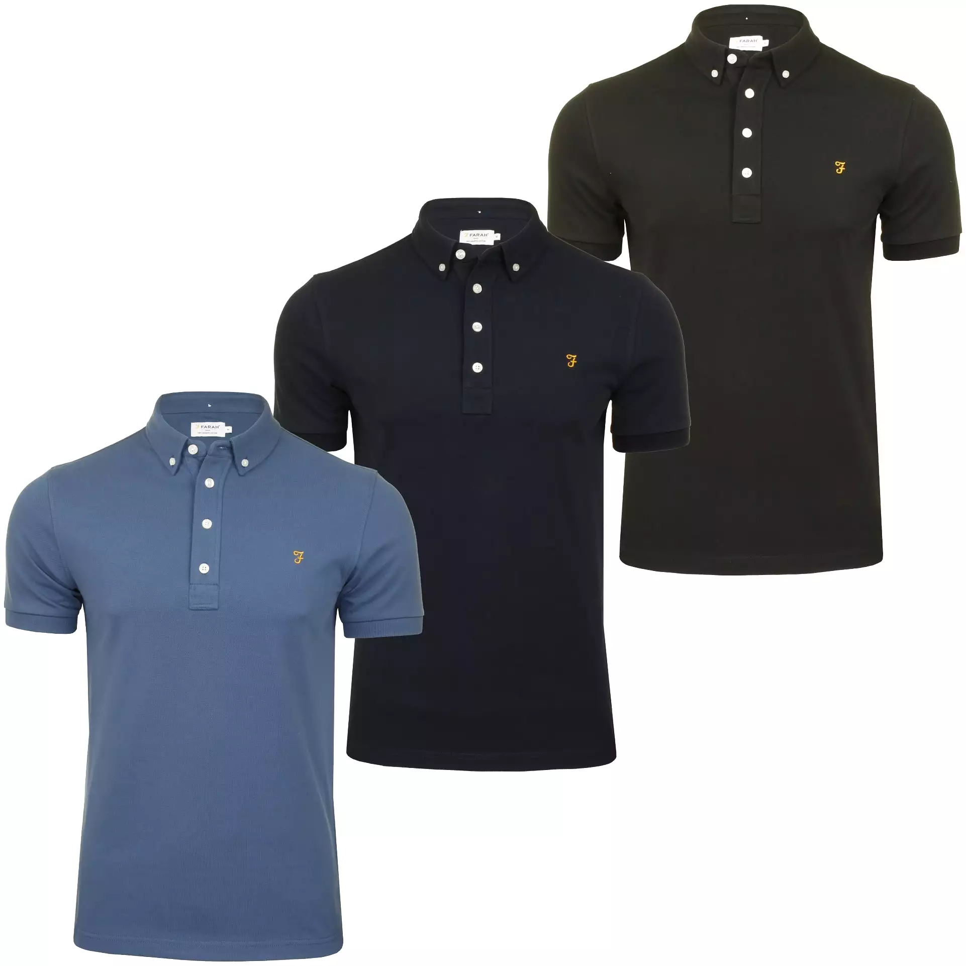 Farah men's Ricky polo shirt, short-sleeved - Available for purchase.