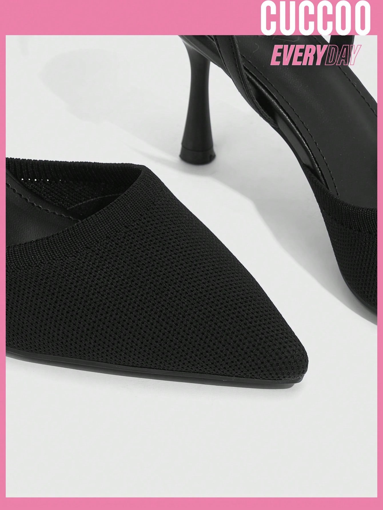 Fashionable and Comfortable Black High Heel Dress Pumps for Spring and Summer.