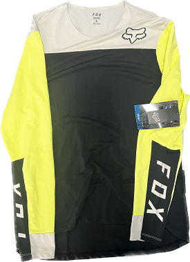 Fox Delta Long Sleeve Mountain Bike Jersey, Size Large, Black