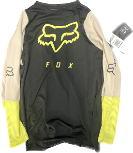 Fox Long Sleeve Mountain Bike Jersey - Youth Medium - Black