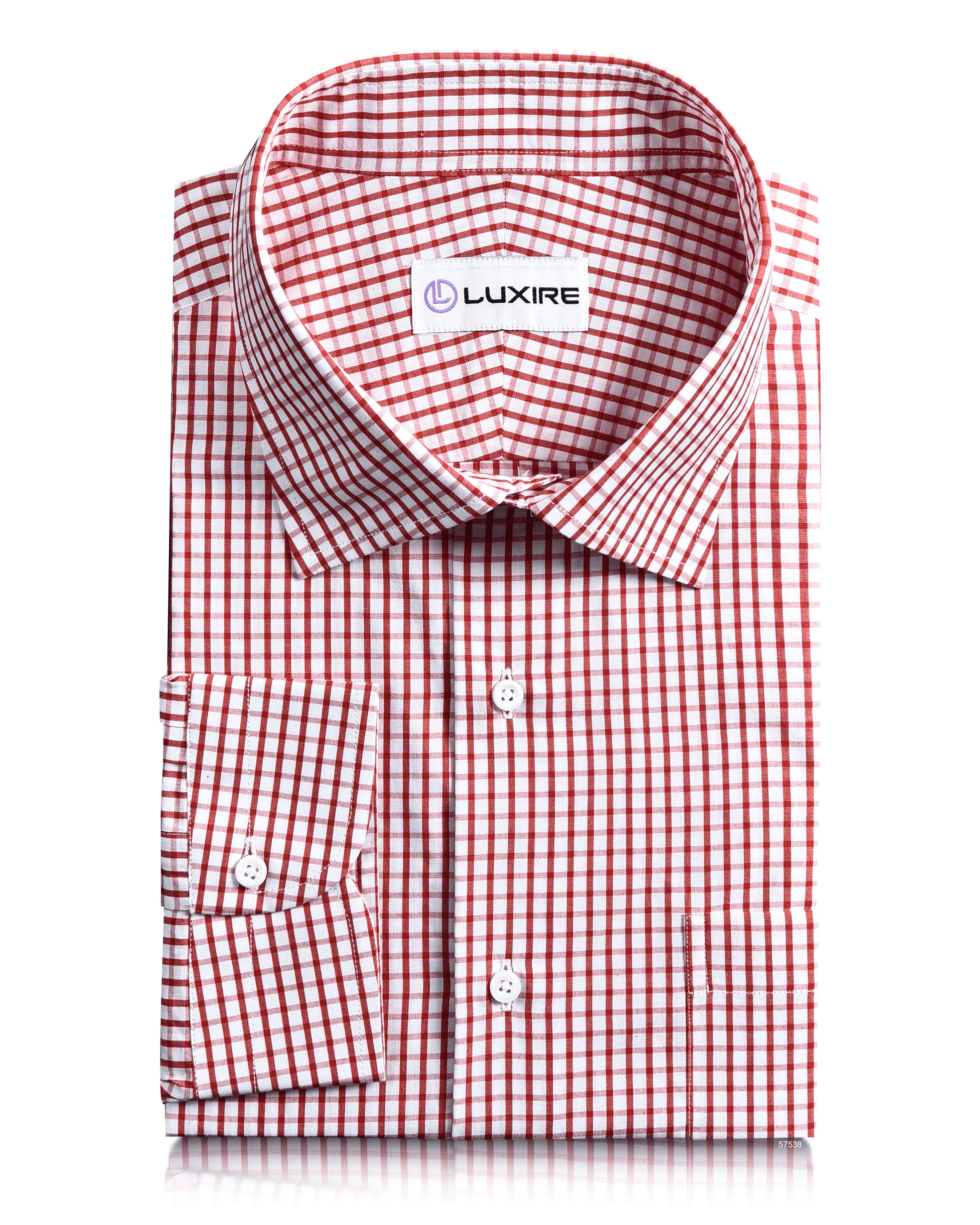 Red Graph Check Shirt for Friday