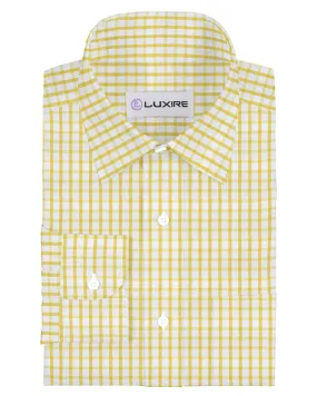 Yellow Graph Checks Shirt for Friday