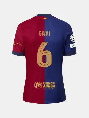 GAVI UCL FC Barcelona Men's Home Jersey 24/25 Dri-Fit ADV