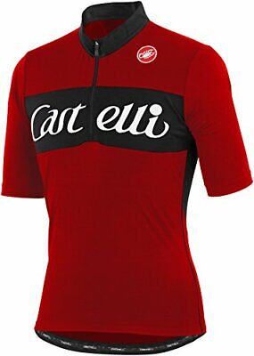 Gino Wool Cycling Jersey Red XS