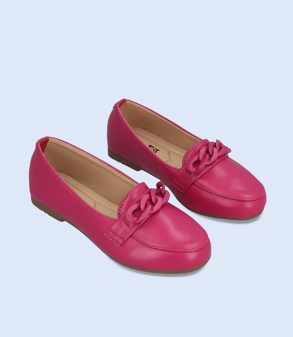 Girls Fuschia Casual Pumps KG0055