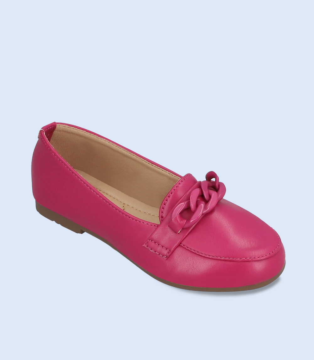 Girls Fuschia Casual Pumps KG0055