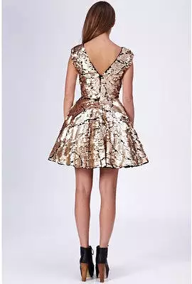 Gold Sequin Prom Dress - Sparkling Evening Gown | Shop Now