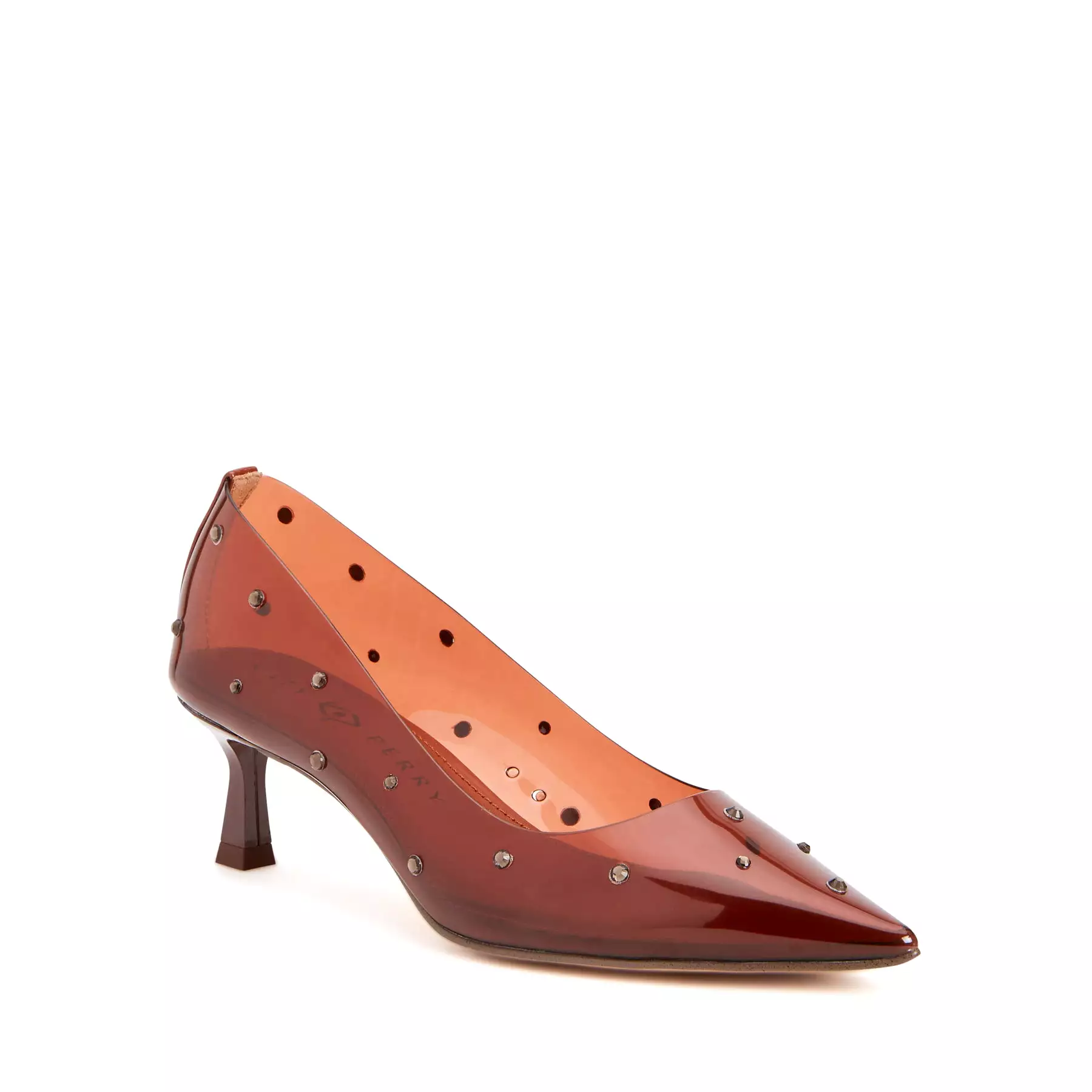 Golden Studded Pump - Shop now for the ultimate statement shoe