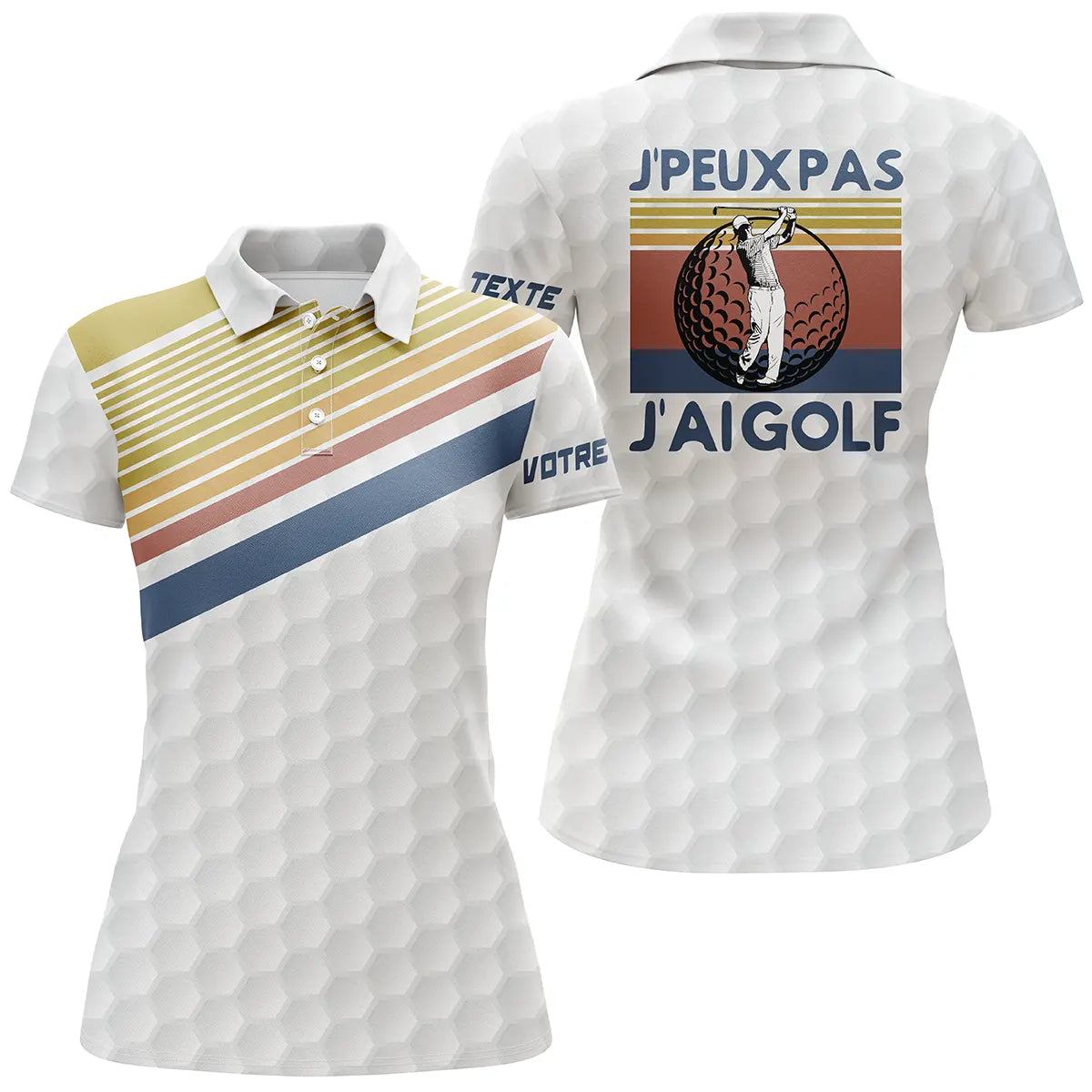 Golfer's Personalized, Quick-Dry Polo Shirt for Men and Women, Vintage Style