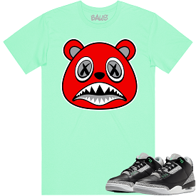 Green Glow 3s Shirt - ANGRY BAWS BEAR