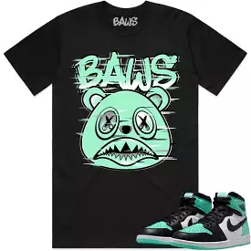 Green Glow Glitch Baws Shirt - Jordan 1 Green Glow 1s Matching