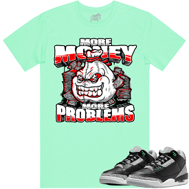 Green Glow Jordan 3 Shirt - Red for Perfect Match