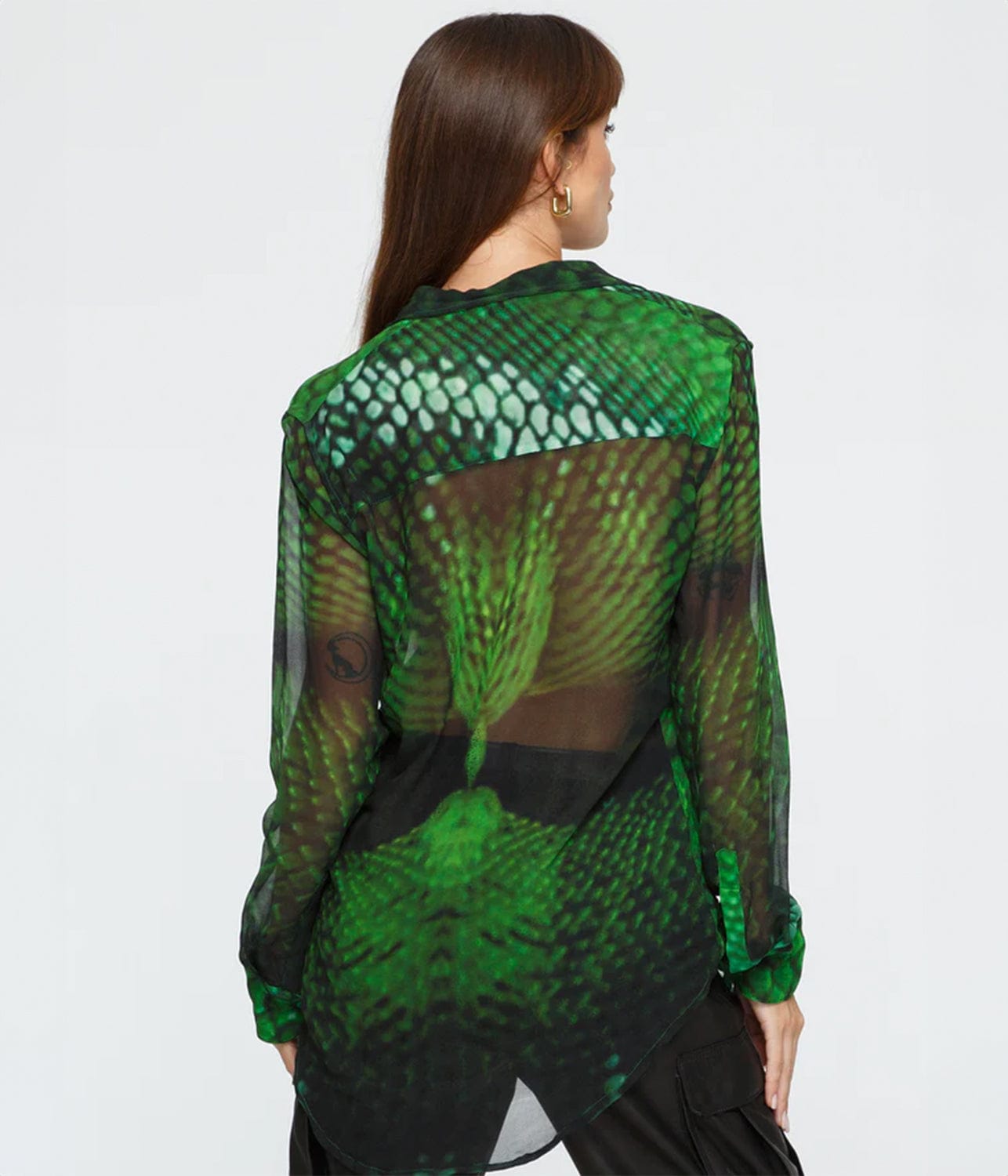 Green Silk Shirt