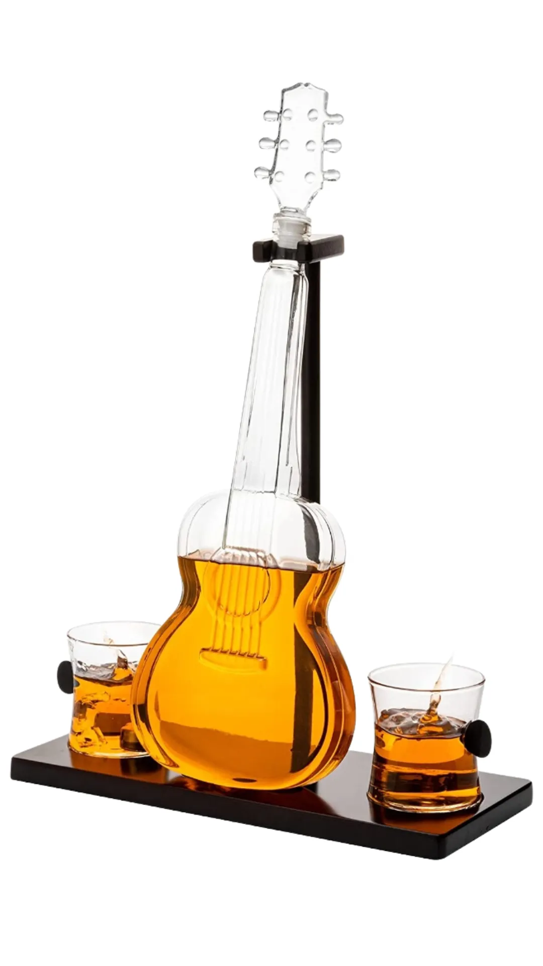 Guitar Decanter with 2 Glasses