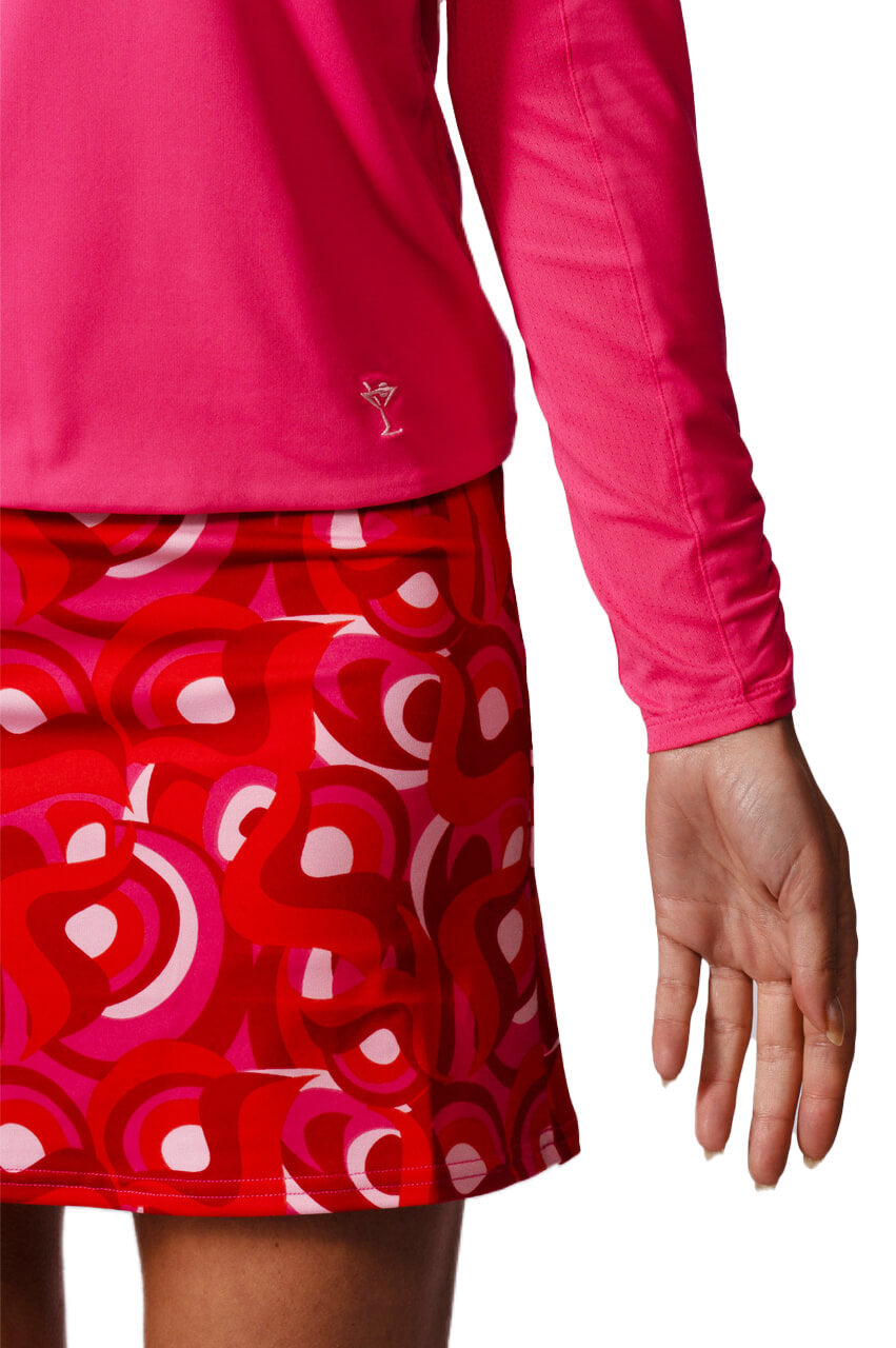 Hot Pink Long Sleeve Lisa Sport Polo - Top Result: Hot Pink Long Sleeve Lisa Sport Polo | Trendy Athletic Wear