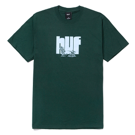 HUF Hydrate T-shirt Dark Green - Results: HUF T-shirt, Hydrate, SS, Dark Green