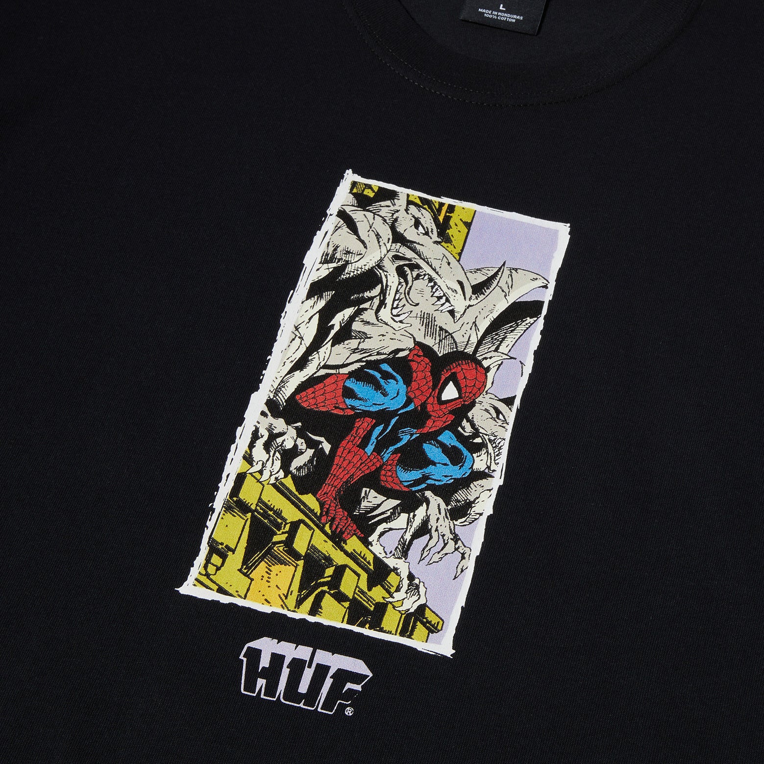 HUF Spiderman Moody Black T-Shirt