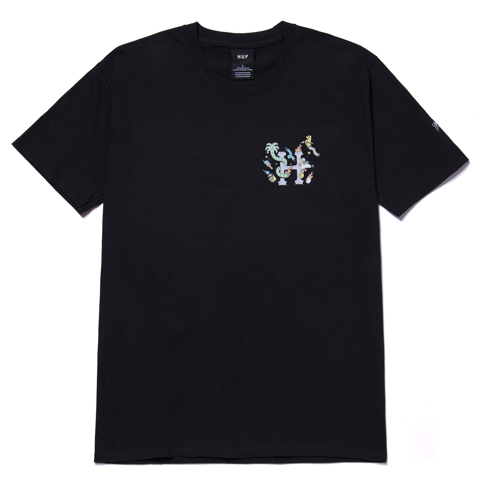 HUF T-Shirt Steven Harrington H SS Black - Buy Now