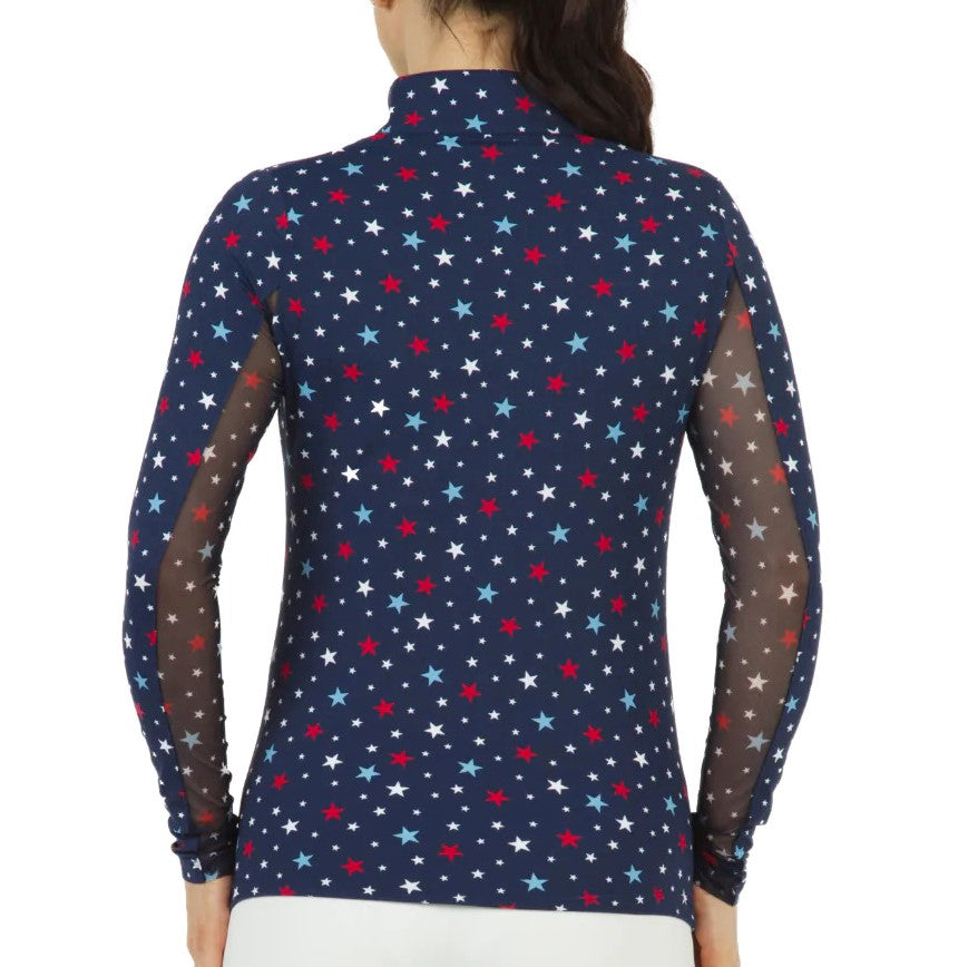 IBKUL Navy Long Sleeve Mock - Celebration - Online Shopping