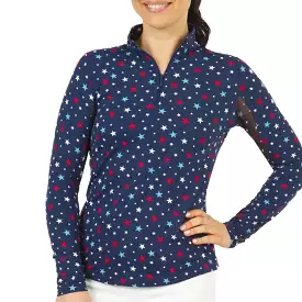 IBKUL Navy Long Sleeve Mock - Celebration - Online Shopping