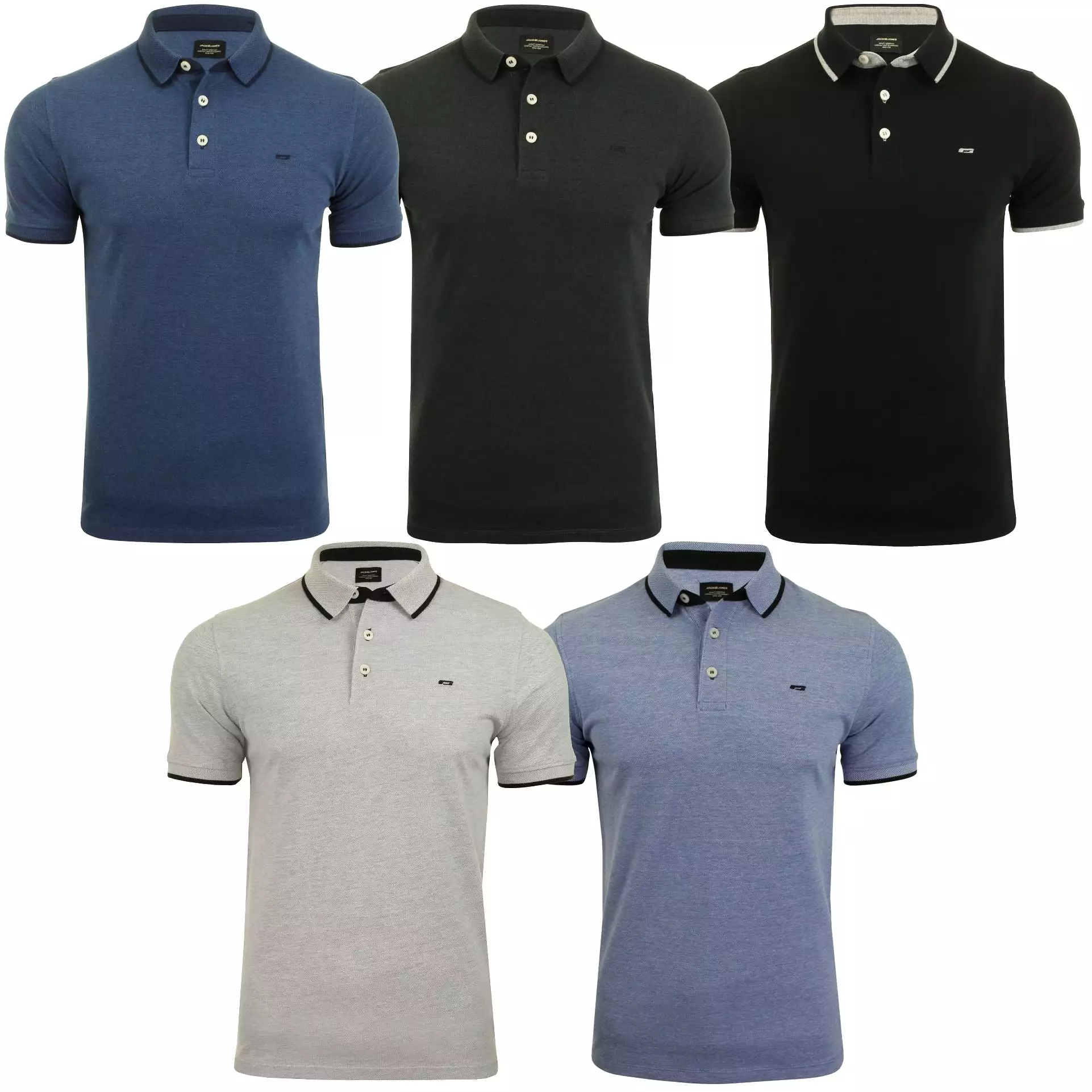 'Jack & Jones Paulos Polo T-Shirt in Pique Fabric'