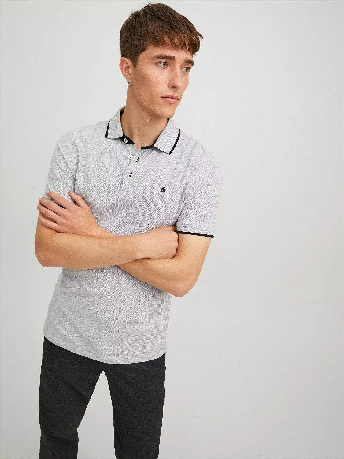 'Jack & Jones Paulos Polo T-Shirt in Pique Fabric'