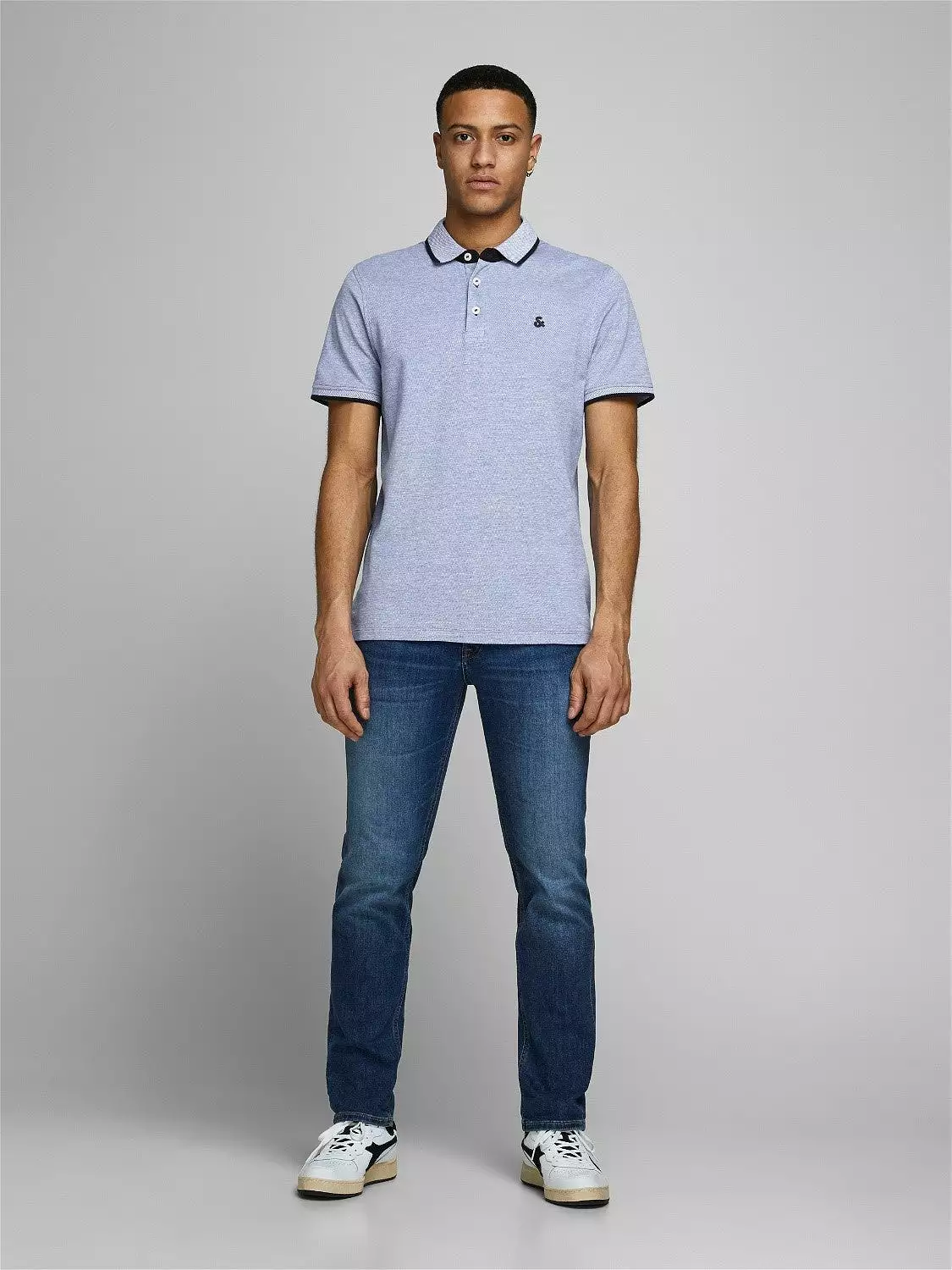 'Jack & Jones Paulos Polo T-Shirt in Pique Fabric'