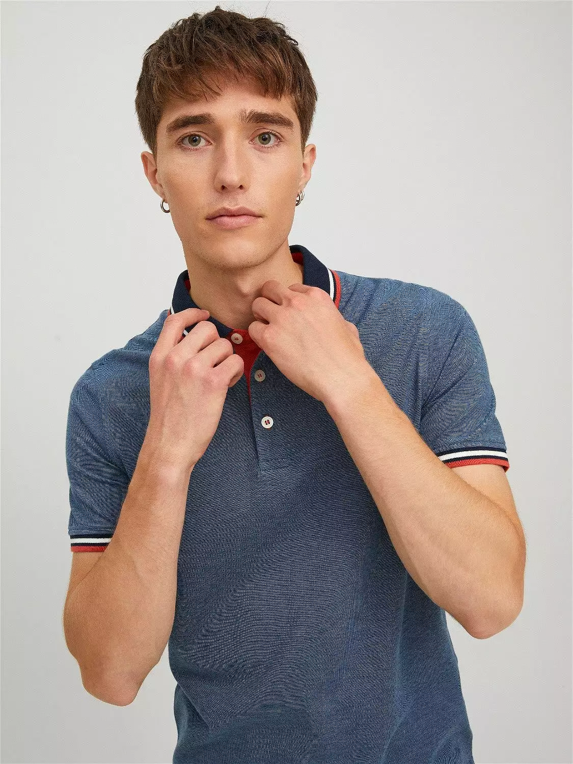 'Jack & Jones Paulos Polo T-Shirt in Pique Fabric'