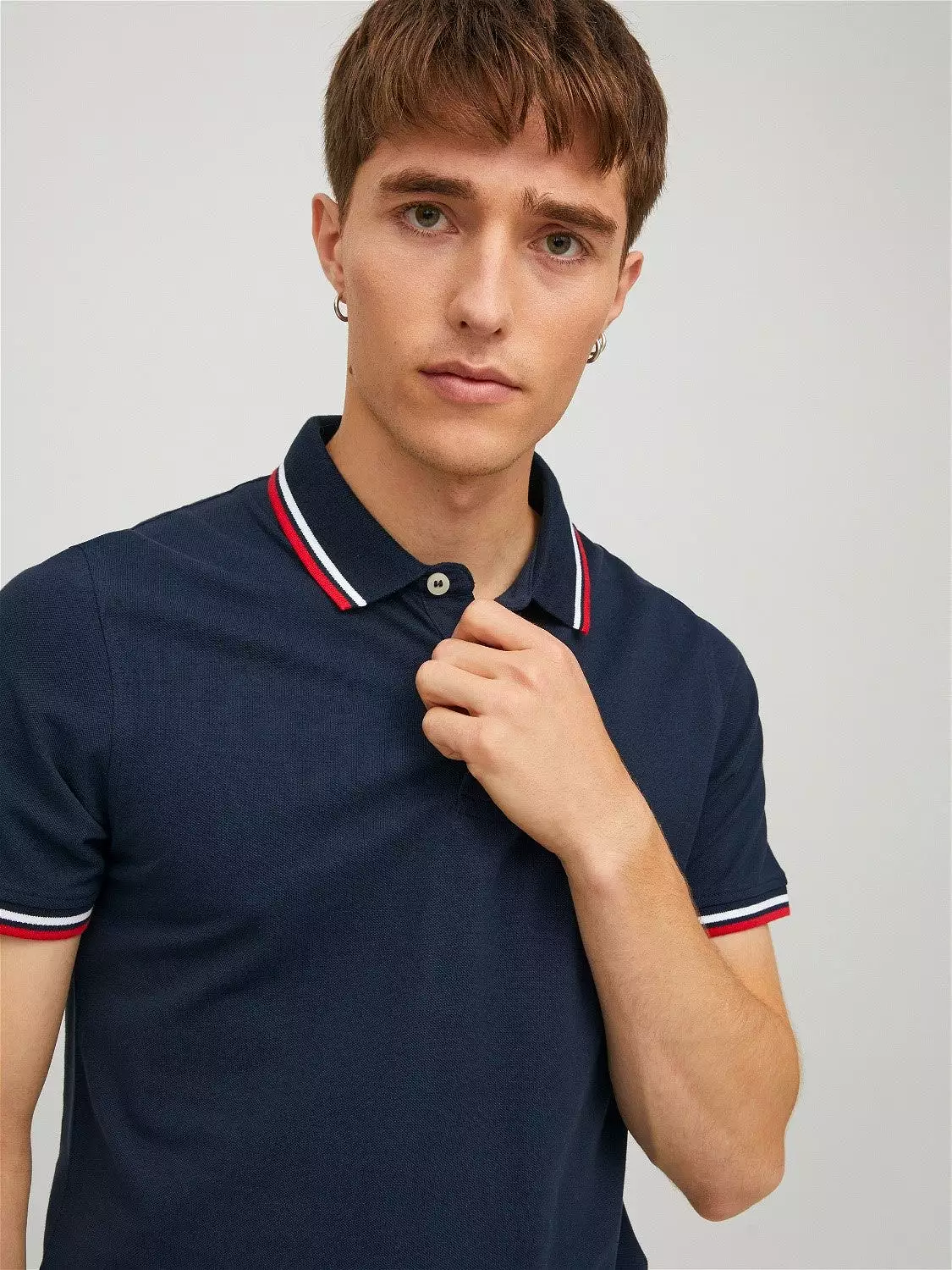 'Jack & Jones Paulos Polo T-Shirt in Pique Fabric'