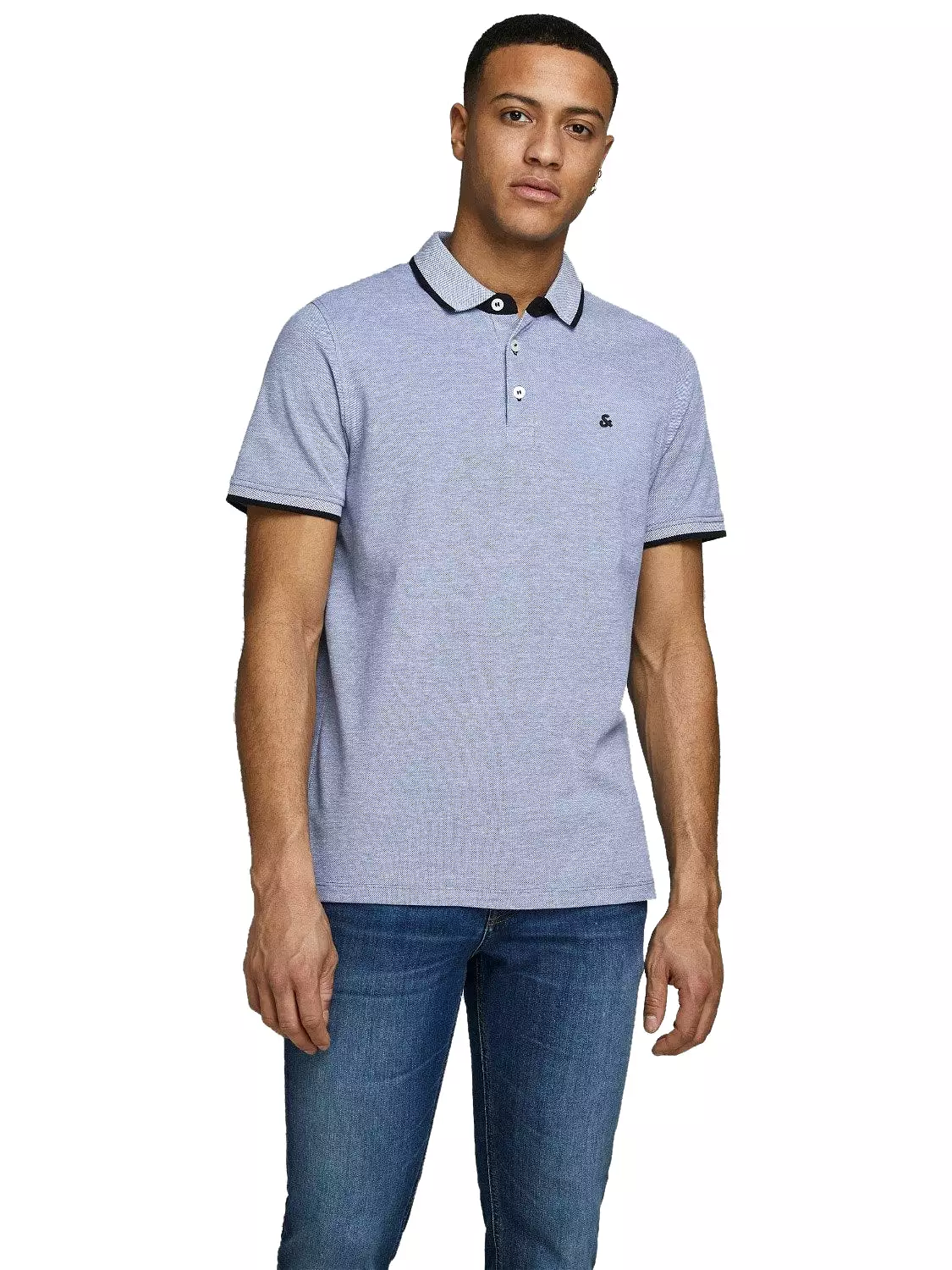 'Jack & Jones Paulos Polo T-Shirt in Pique Fabric'