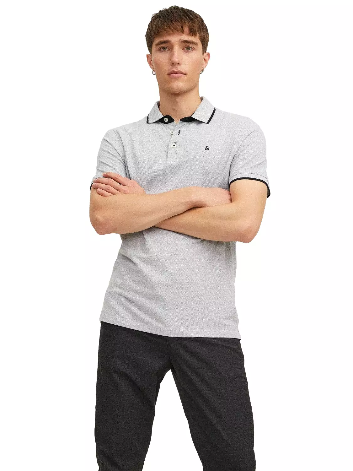 'Jack & Jones Paulos Polo T-Shirt in Pique Fabric'