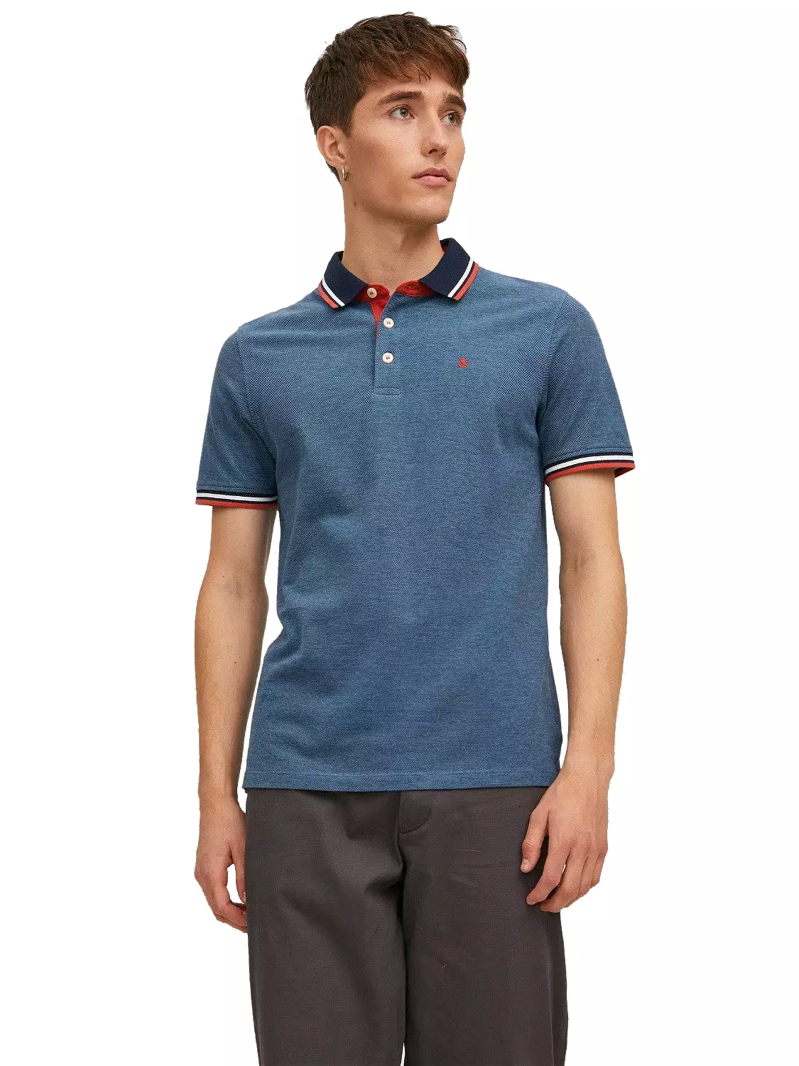 'Jack & Jones Paulos Polo T-Shirt in Pique Fabric'