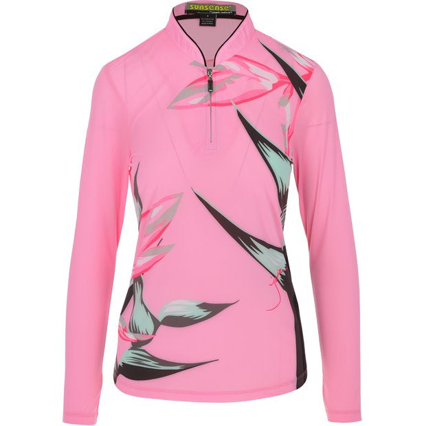 Jamie Sadock Pinktrest Long Sleeve Botanical Polo