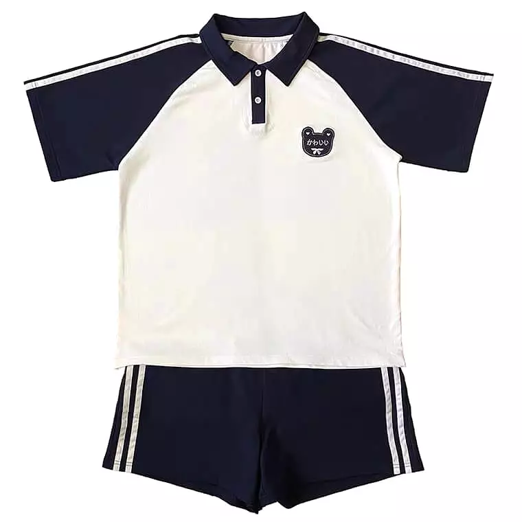 Japanese bear polo shirt and shorts BY6098