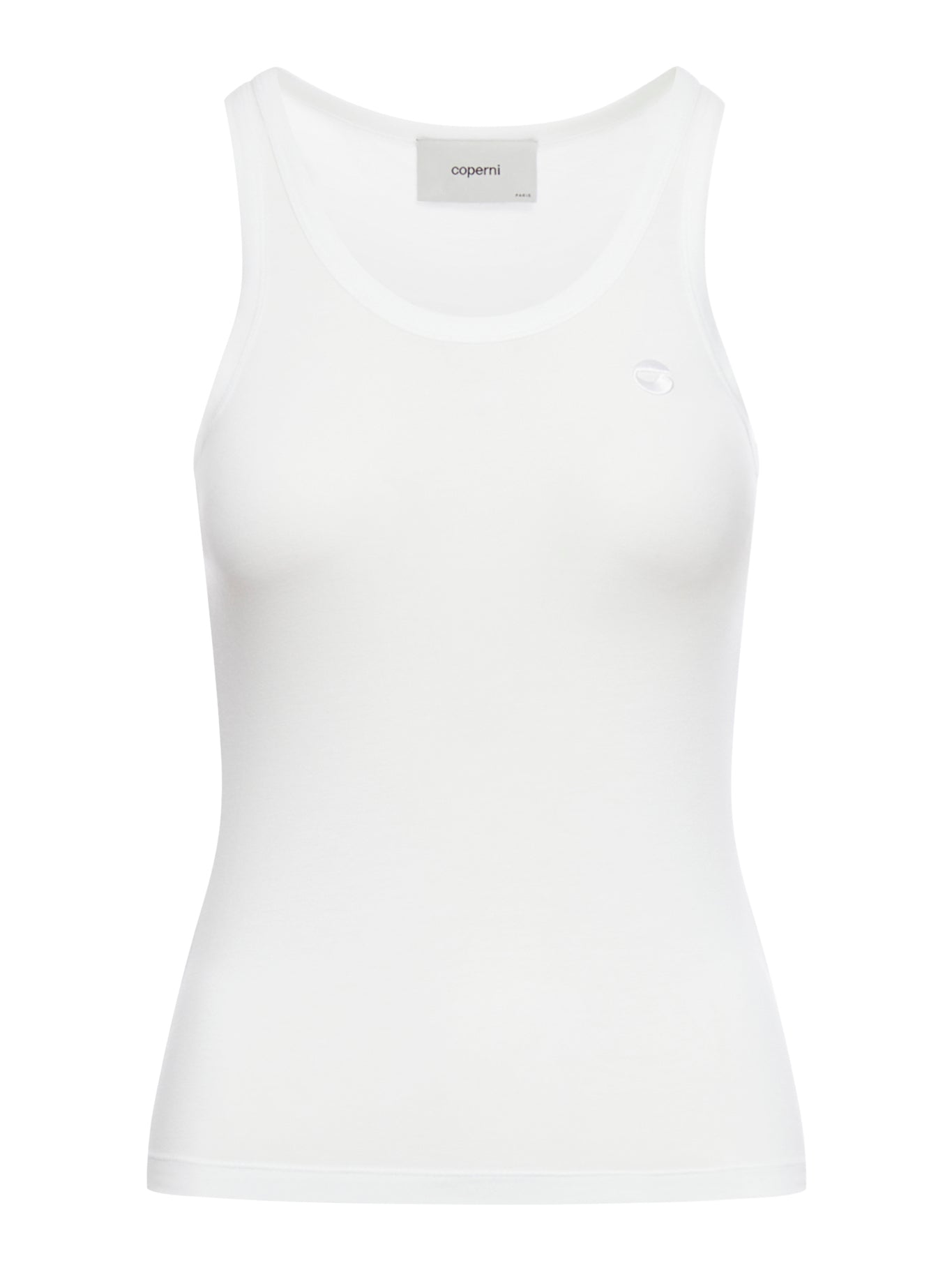 Jersey tank top embroidered logo