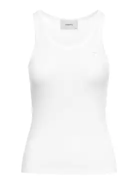 Jersey tank top embroidered logo