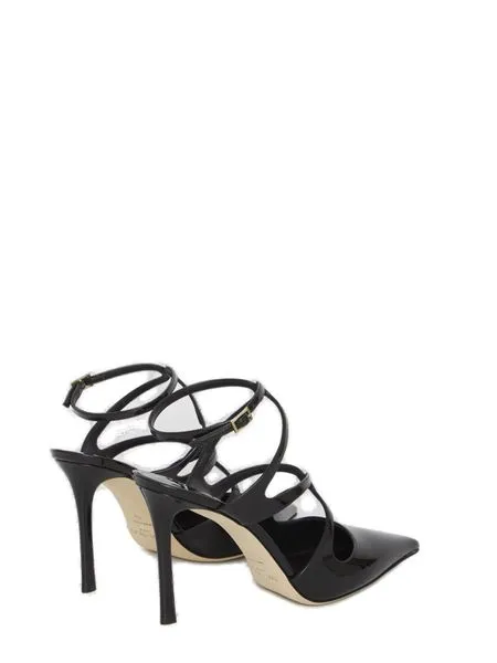 Black Patent Leather Slingback Pumps by JIMMY CHOO for Women