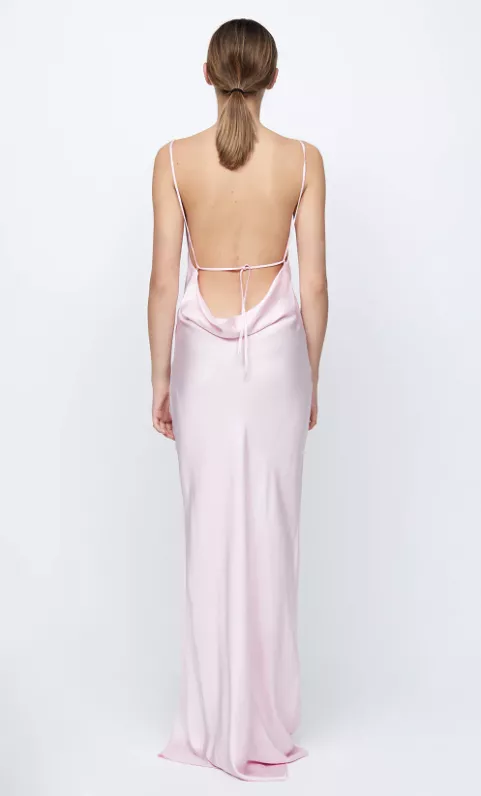 Joelle Maxi Dress - Quartz Pink, Split Design