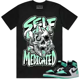 Jordan 1 Green Glow 1s Shirt - GREEN GLOW SELF MEDICATED - Buy Now!