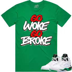 Jordan 5 Lucky Green t-shirt for a stylish match - RED - All the latest trendy sneakers.