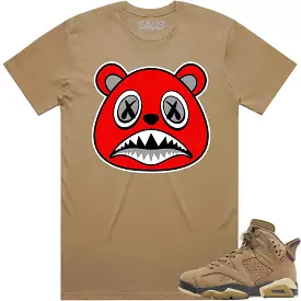 Jordan 6 Gore Tex Brown Kelp 6s Shirt - ANGRY BAWS BEAR Matching