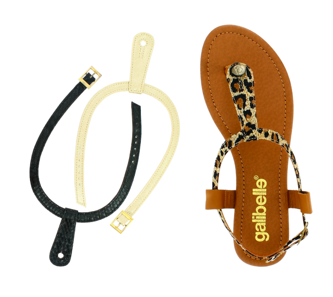 Karina Pack - Gold, Black, and Leopard Print Straps