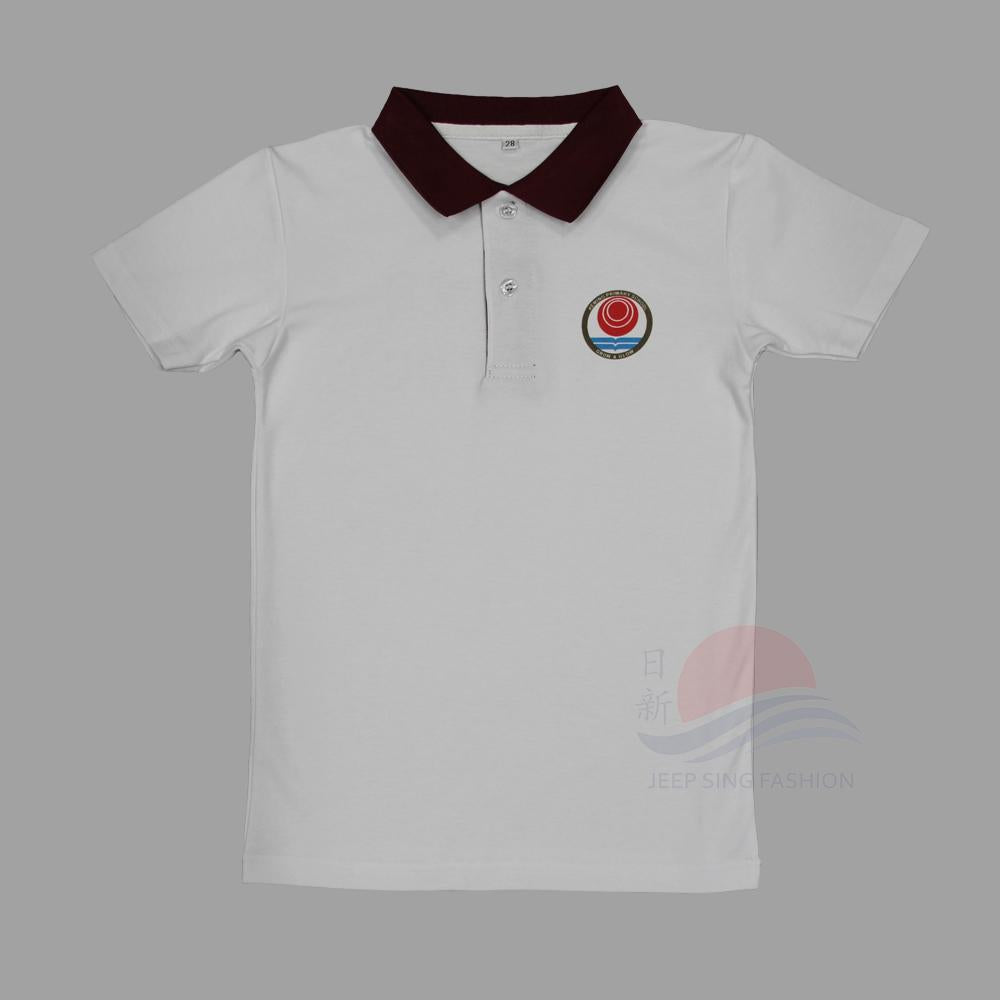 KMPS embroidered polo shirt