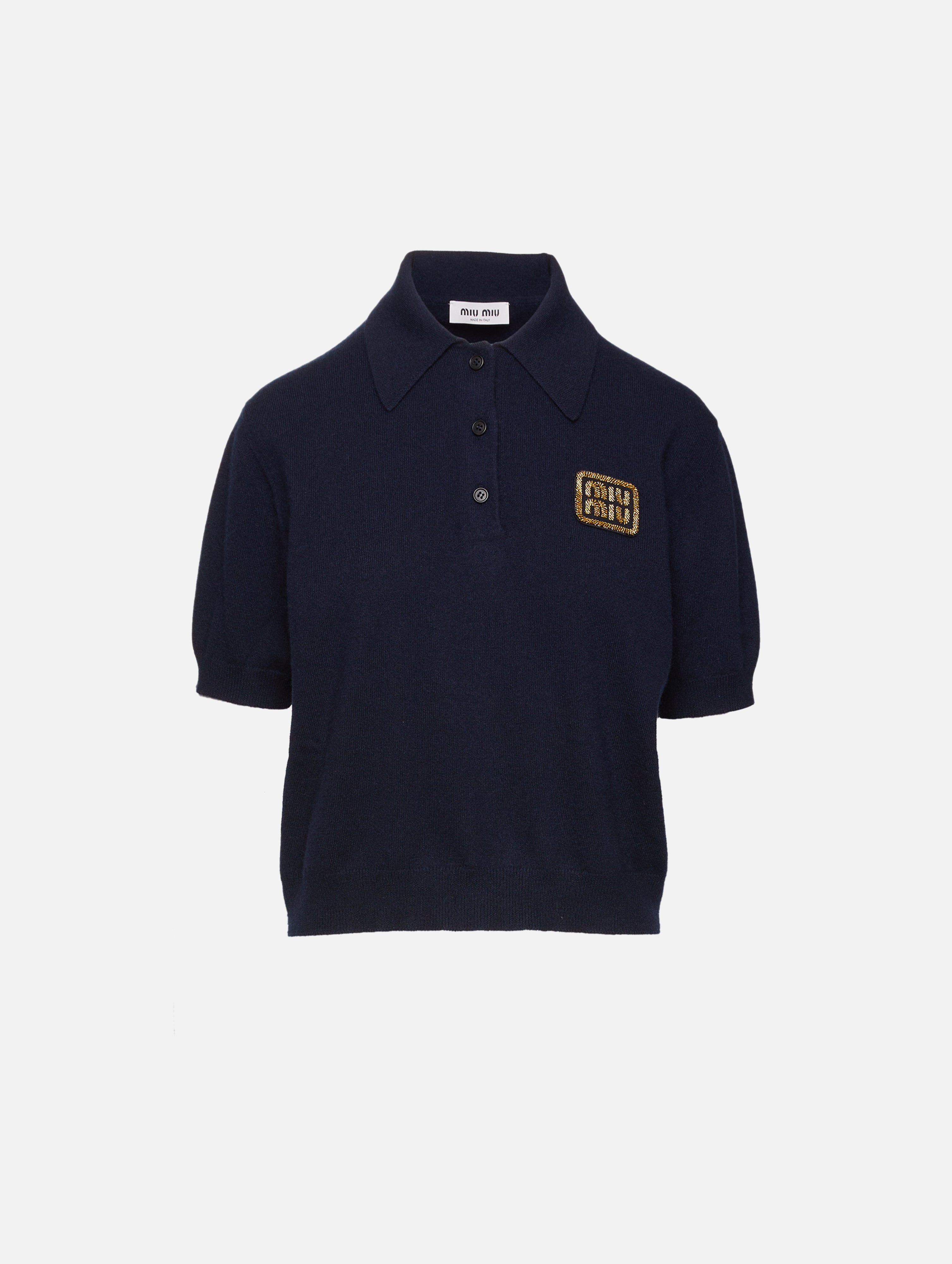 Knitted Logo Polo Shirt