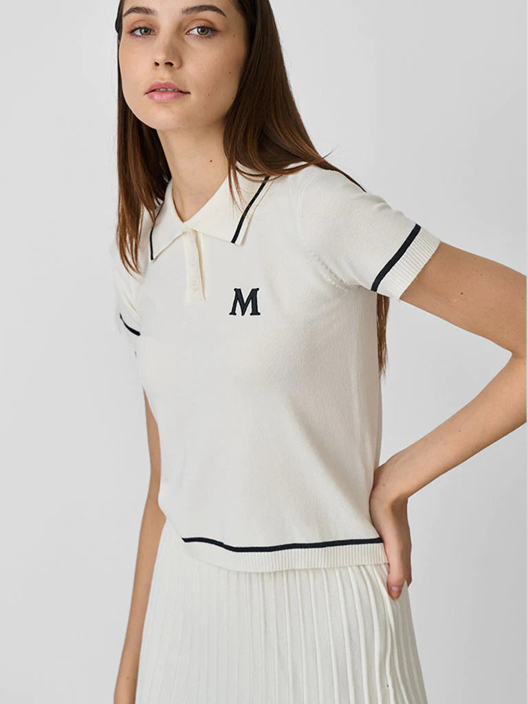 Knitted Polo Shirt by MINUS1 Golf